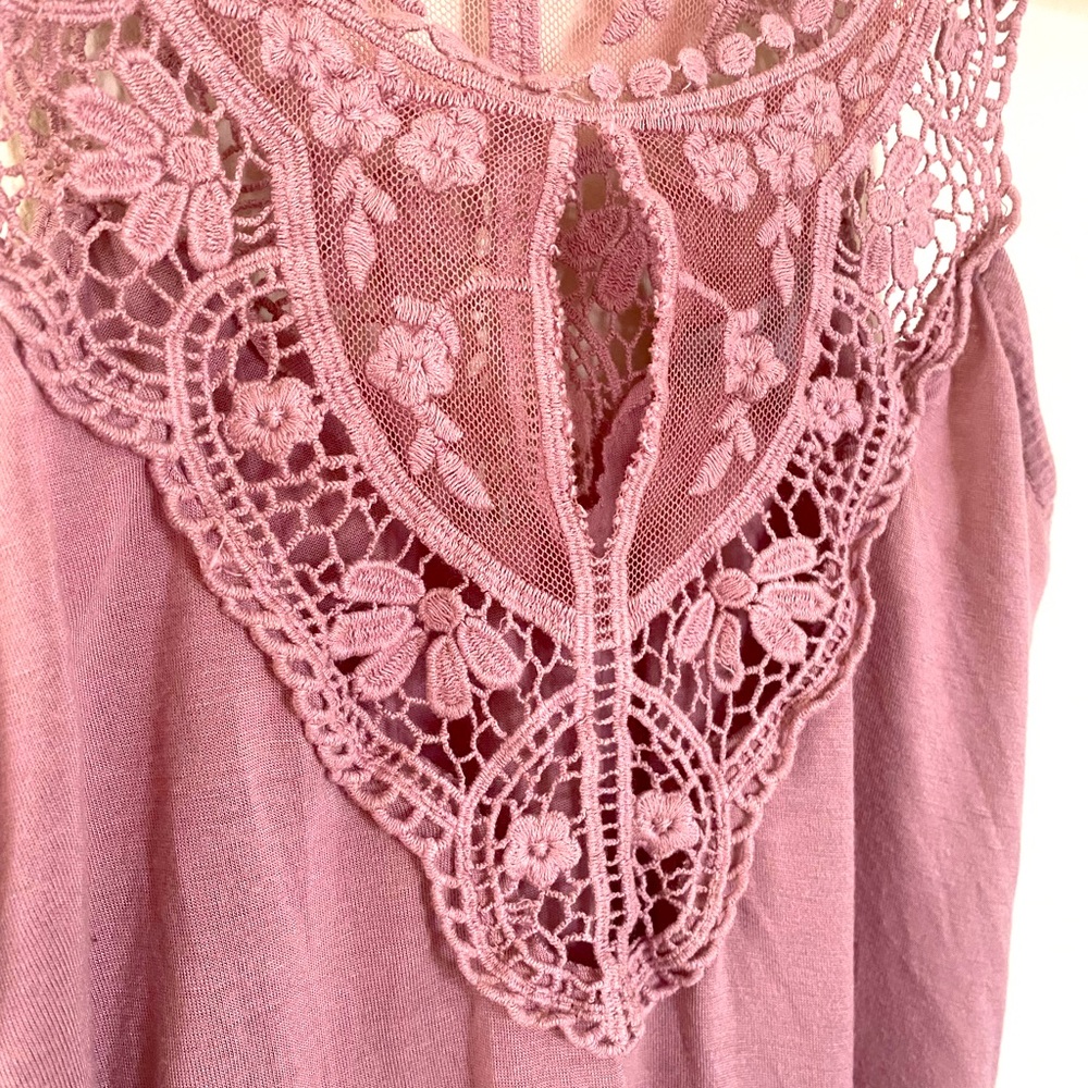 💗🌺 Mauve Lacey Bodysuit